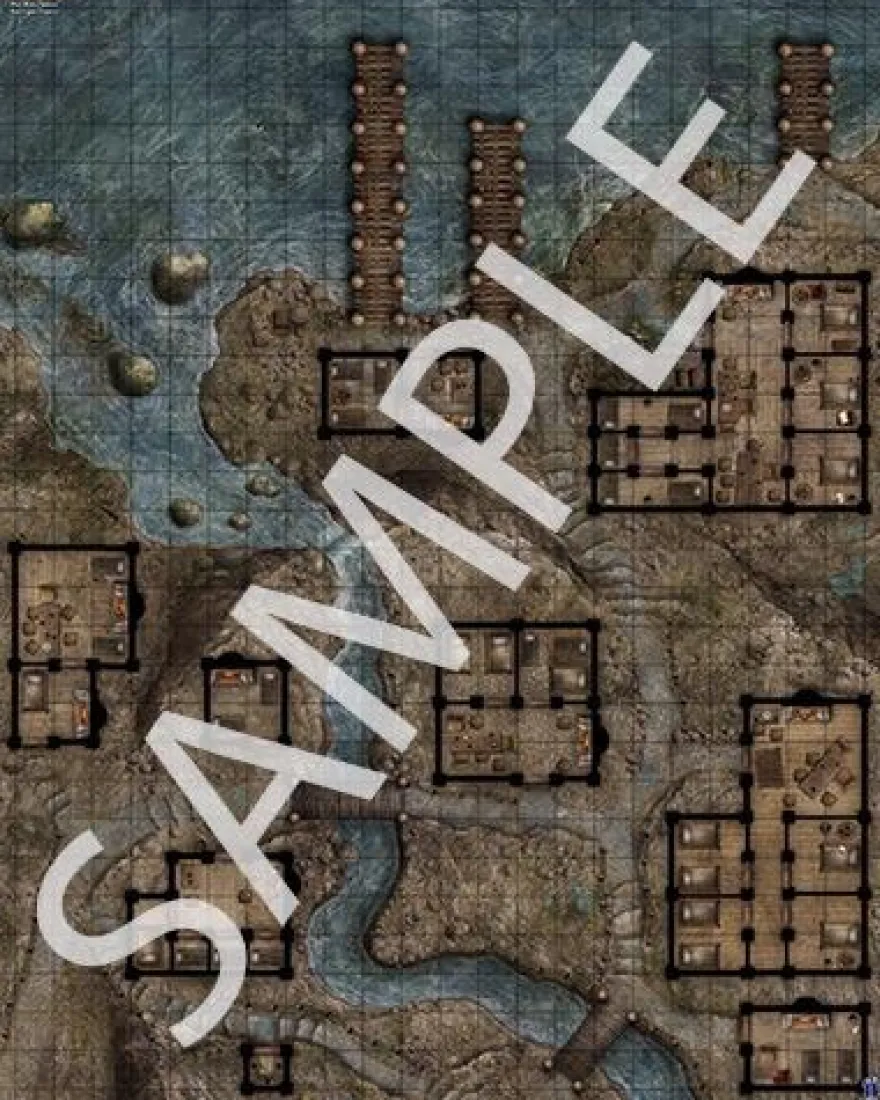 Pathfinder Flip-Mat Map: Classics Red Light District