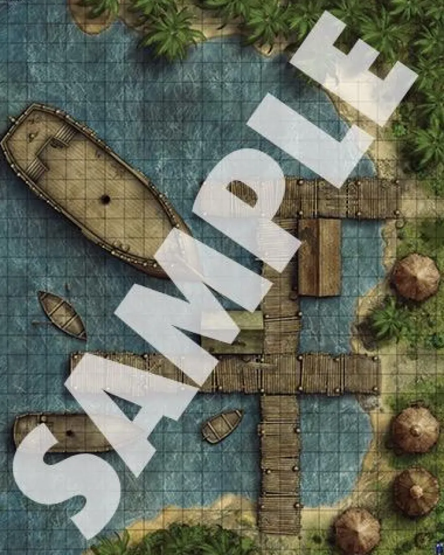 Pathfinder Flip-Mat Map: Docks