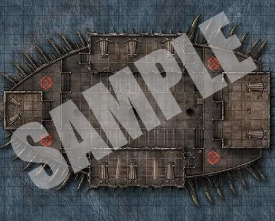 Pathfinder Flip-Mat Map: Warship