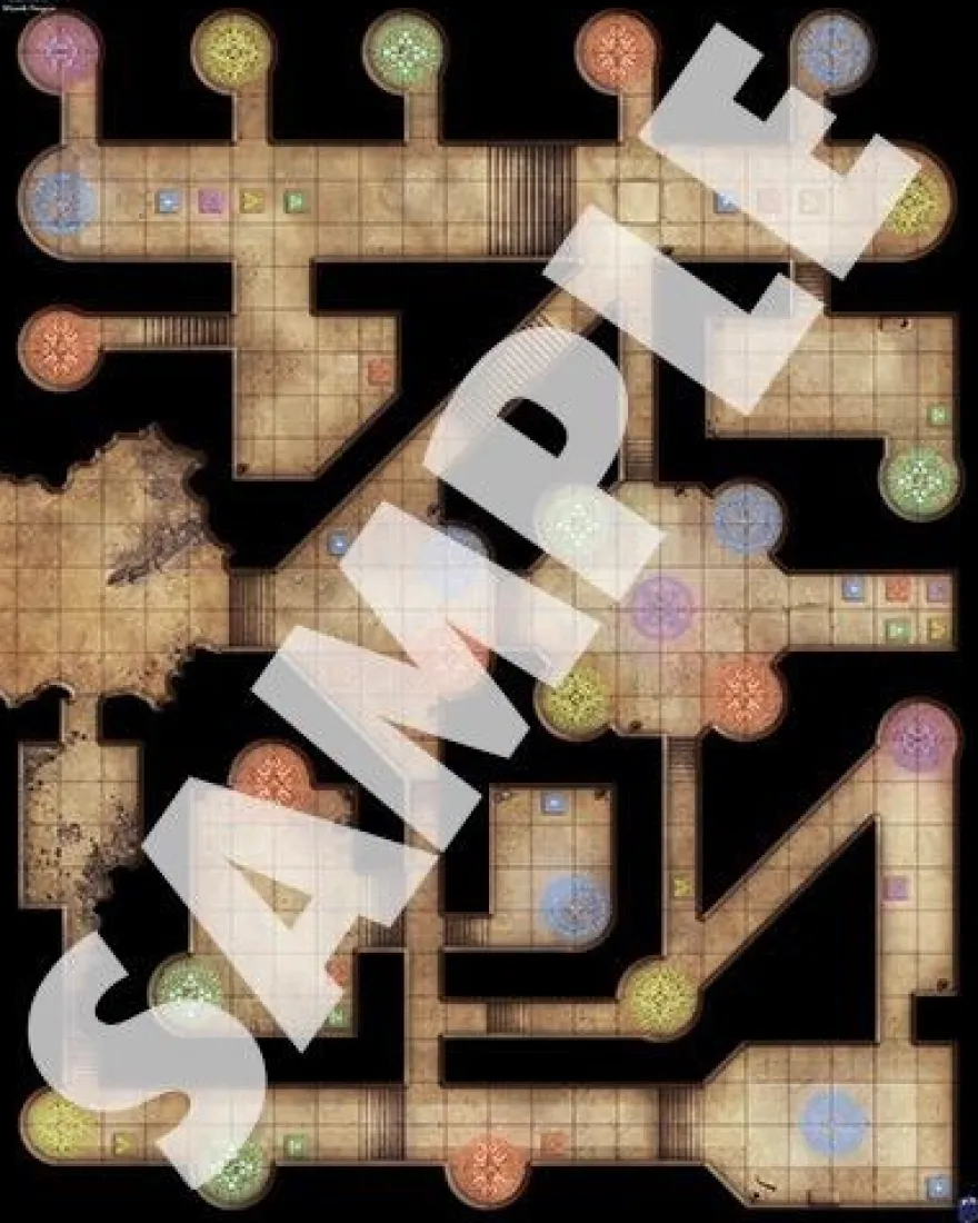 Pathfinder Flip-Mat Map: Wizard's Dungeon