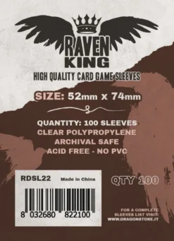 Raven King Sleeves - Bustine Protettive 52x74 mm (100)