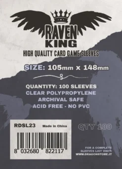 Raven King Sleeves - Bustine Protettive 105x148 mm (100)