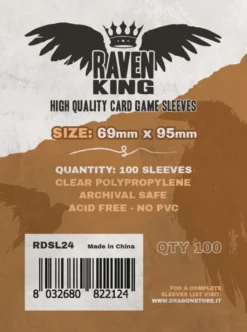 Raven King Sleeves - Bustine Protettive 69x95 mm (100)