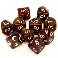 Raven Queen Dice Set - Dadi Licantropi con Fasi Lunari (10)