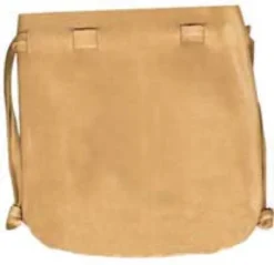 Sacchetto in Cuoio Marrone Chiaro - Grande