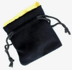 Sacchetto Velluto Nero - Seta Oro, Piccolo
