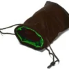 Sacchetto Velluto Nero - Seta Verde, Grande