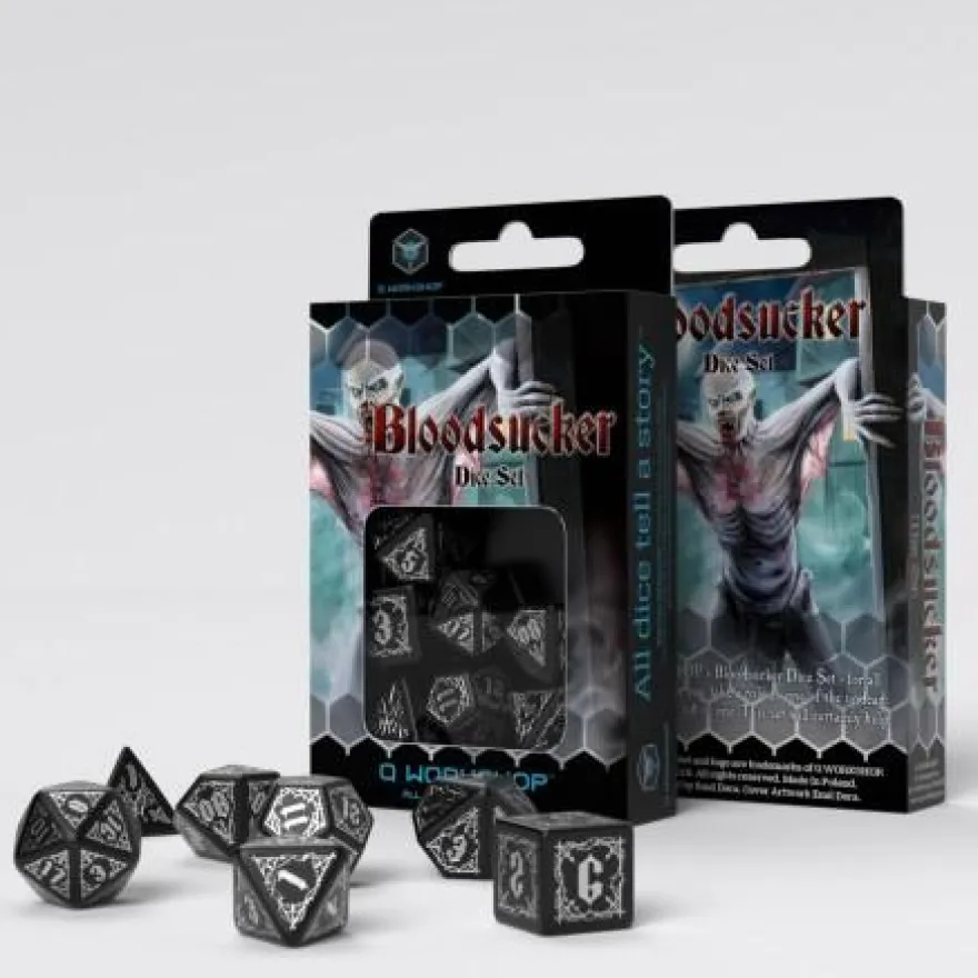 Set Dadi Bloodsucker - Nero, Argento