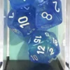 Set Dadi Borealis - Blu Cielo/Bianco