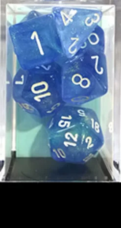 Set Dadi Borealis - Blu Cielo/Bianco