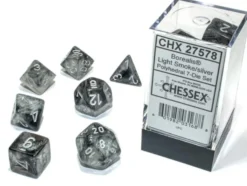 Set Dadi Borealis - Fumo Chiaro/Argento