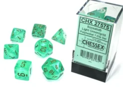 Set Dadi Borealis - Verde Chiaro/Oro