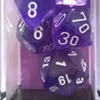 Set Dadi Borealis - Viola/Bianco
