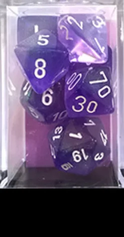 Set Dadi Borealis - Viola/Bianco
