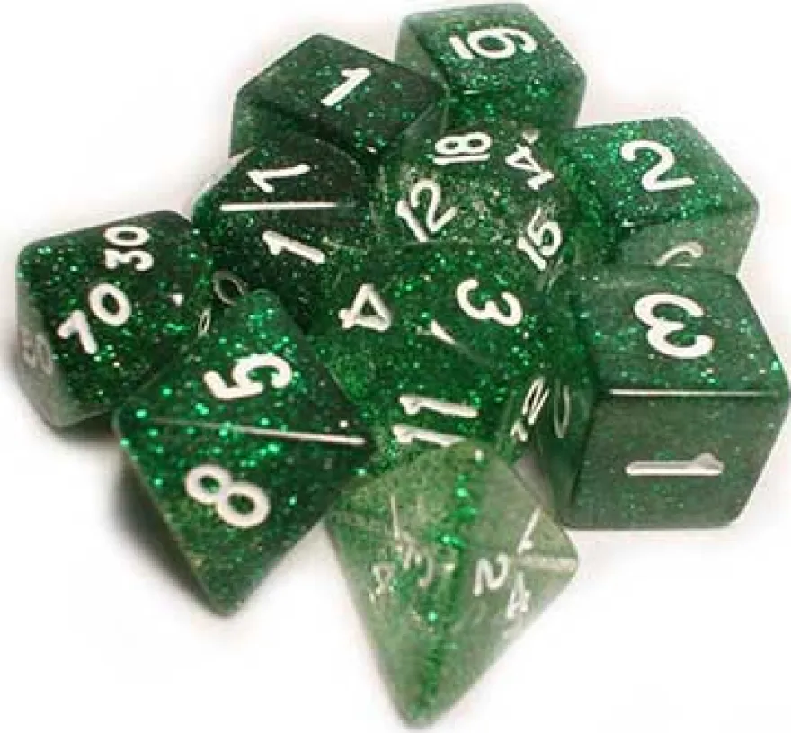 Set Dadi Brillantini - Verde