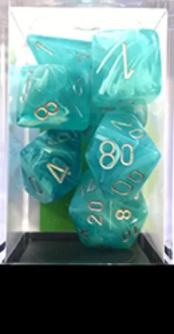 Set Dadi Cirrus - Aqua/Argento