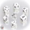 Set Dadi Classici RPG - Bianco, Nero