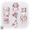 Set Dadi Classici RPG - Trasparente, Blu, Rosso