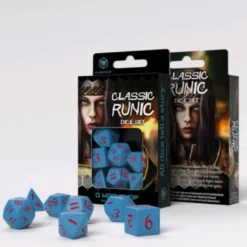 Set Dadi Classici Runici - Blu, Rosso