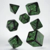Set Dadi Cthulhu 7th Edition - Nero, Verde