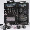 Set Dadi d6 Compact: Crosshairs Nero/Perla (20)