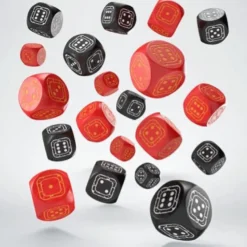 Set Dadi d6 Compact: Fortress Nero/Rosso (20)