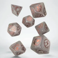 Set Dadi Draconici - Quartz: Quarzo, Rame
