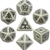 Set Dadi Elfici - Bianco, Nero