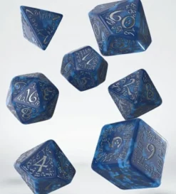 Set Dadi Elfici - Cobalto, Argento
