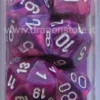 Set Dadi Festive - Violetto/Bianco