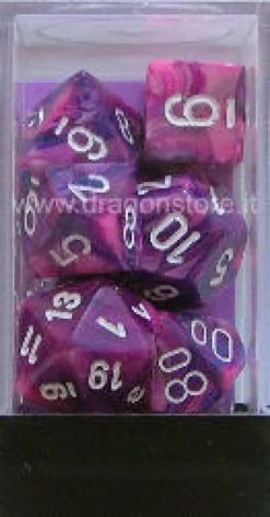 Set Dadi Festive - Violetto/Bianco