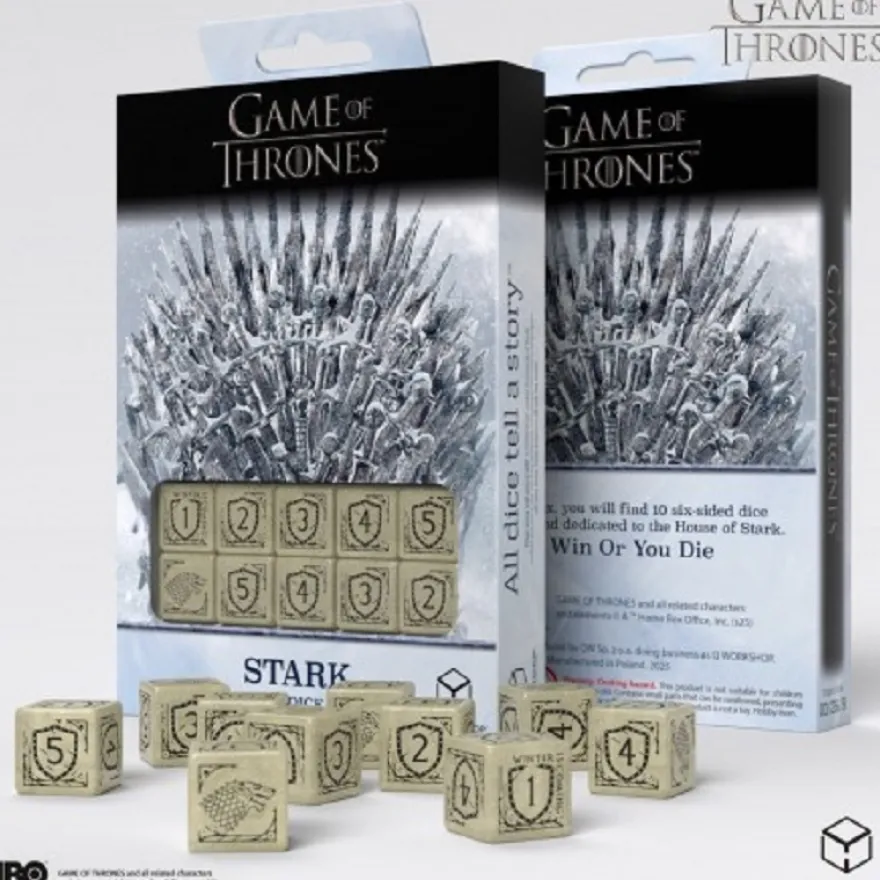 Set Dadi Game of Thrones - House Stark (10XD6)