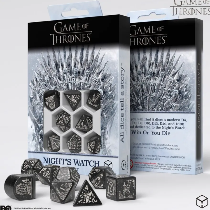 Set Dadi Game of Thrones - Night's Watch