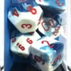 Set Dadi Gemini 7 - Blu Astrale-Bianco/Rosso