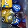 Set Dadi Gemini - Blu-Oro/Bianco