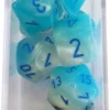 Set Dadi Gemini 8 - Perla Turchese-Bianco/Blu