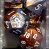 Set Dadi Gemini - Rame-Acciaio/Bianco