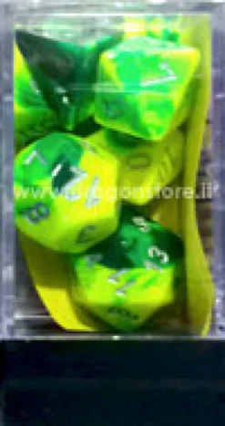 Set Dadi Gemini 6 - Verde-Giallo/Argento