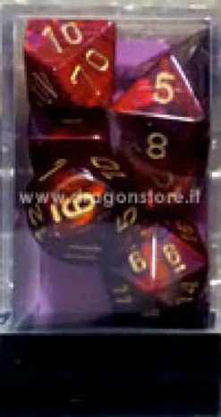 Set Dadi Gemini - Viola-Rosso/Oro