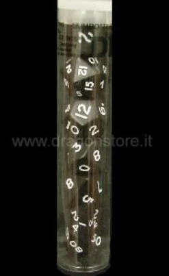 Set Dadi Jumbo in Tubo - Nero