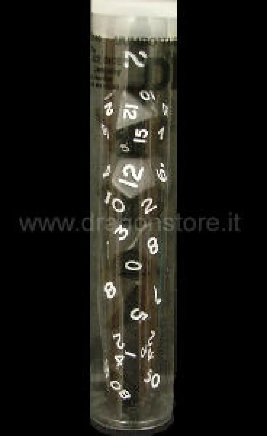 Set Dadi Jumbo in Tubo - Nero