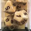Set Dadi Marble Avorio/Nero