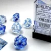 Set Dadi Nebula - Blu Scuro/Bianco