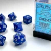 Set Dadi Opachi - Blu/Bianco