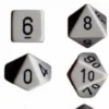 Set Dadi Opachi - Grigio/Nero