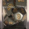 Set Dadi Opachi - Grigio Scuro/Rame