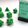 Set Dadi Opachi - Verde/Bianco