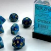 Set Dadi Phantom - Ciano/Oro