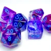 Set Dadi Poliedrici Luminescenti: Nebula - Nocturnal/Blu