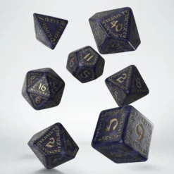 Set Dadi Runici - Blu, Oro